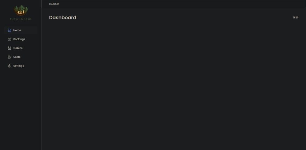 The wild oasis - a react js project -