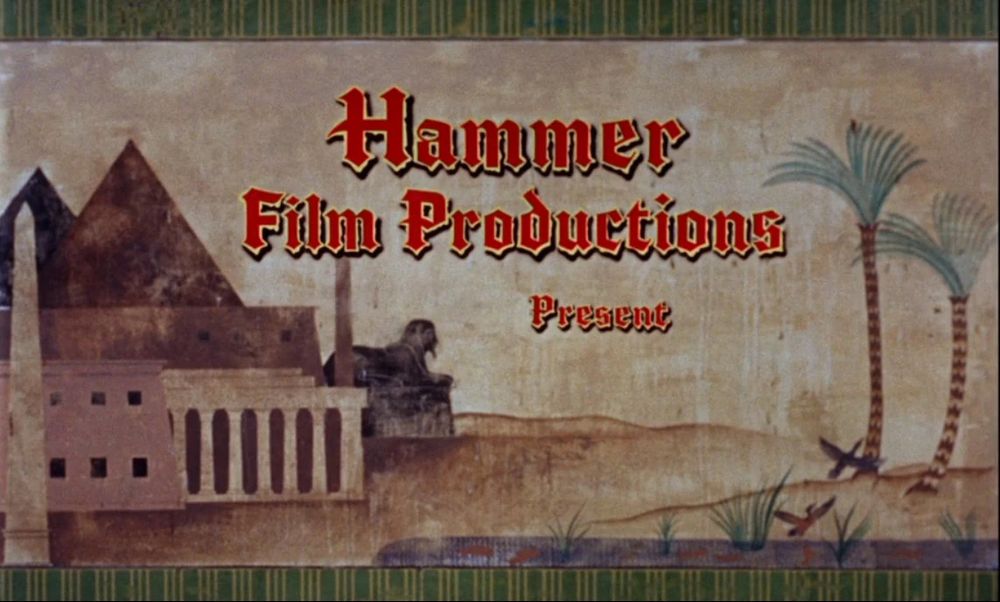 A title card reading "A Hammer Film Production" from THE MUMMY