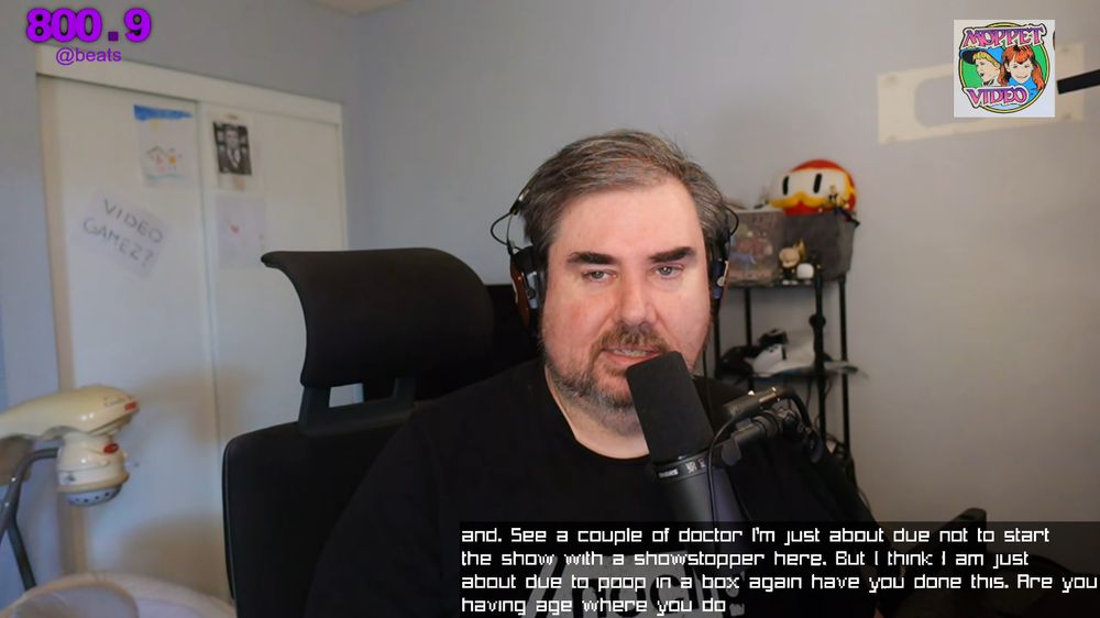 Jeff Gerstmann, about to poop in a box again for his health insurance provider, the poor soul