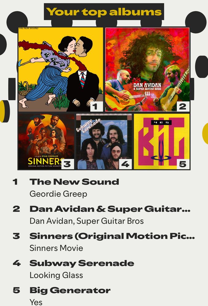 Top 5 albums this year