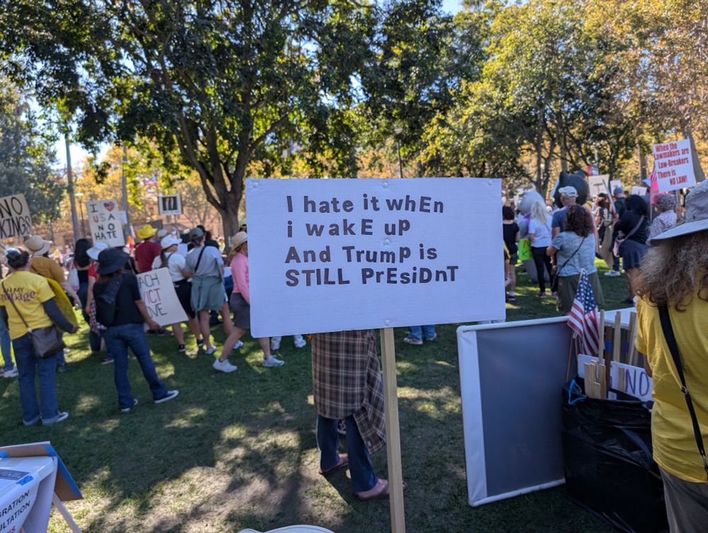 I hate it when I wake up and Trump is still president 