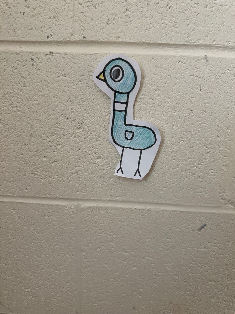 A paper drawing of the Pigeon 