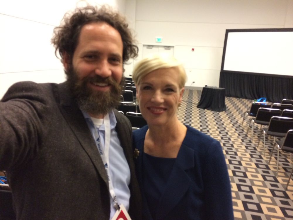 Me and Cecile Richards at an APHA meeting in 2016