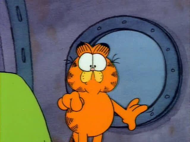 Garfield, pointing at you.