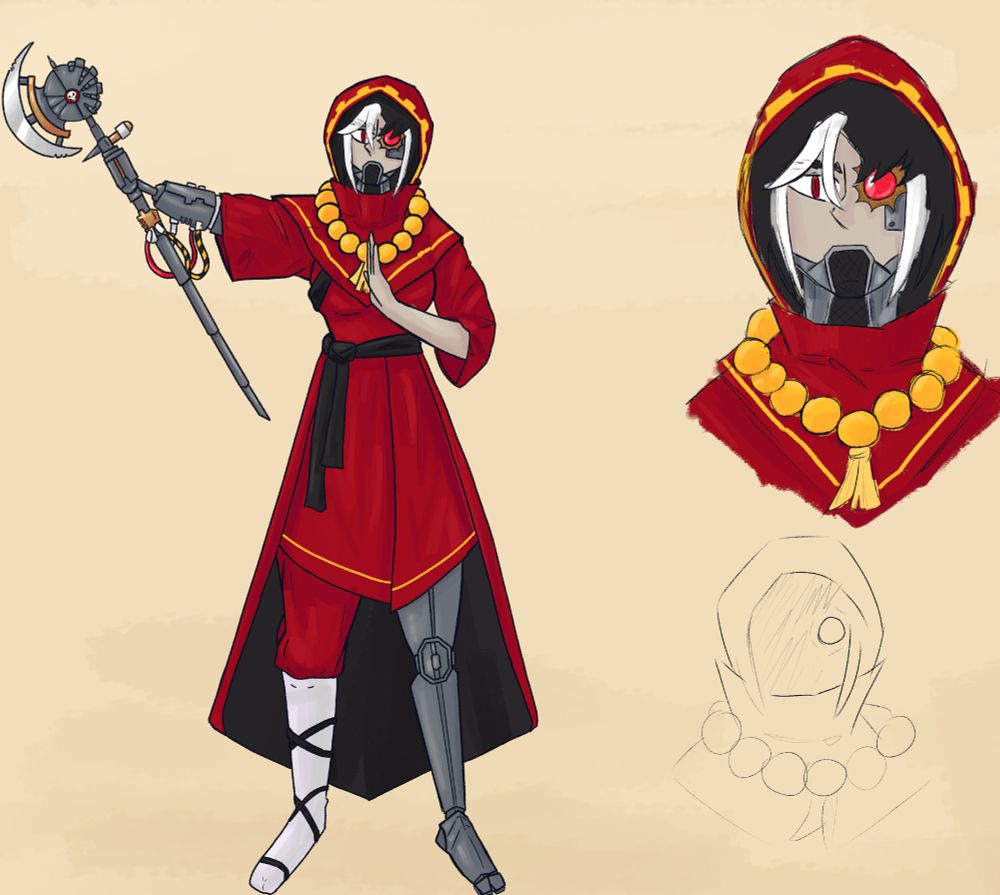 Heretech often uses disguses of local monks to be less noticeable in the dark streets of 2060s Hong Kong 