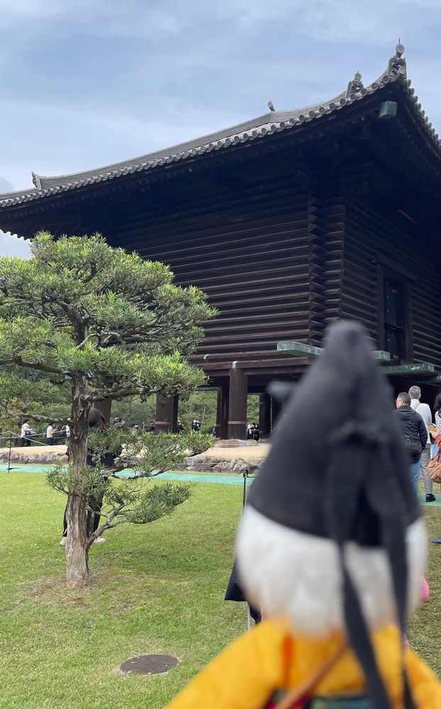 東大寺正倉、斜め横からの眺め