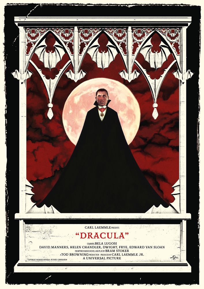 Dracula Alternative Movie Poster by Mark Levy Art