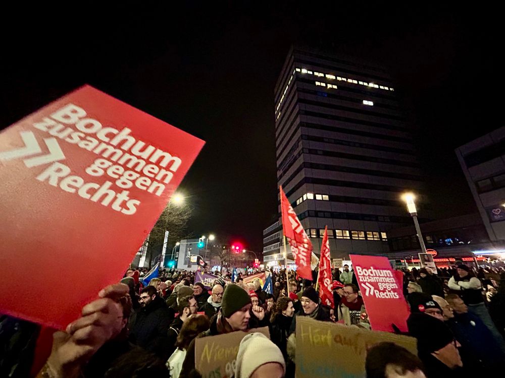 Bochum zusammen gegen Rechts (bei der Kundgebung am 14.02.2025)