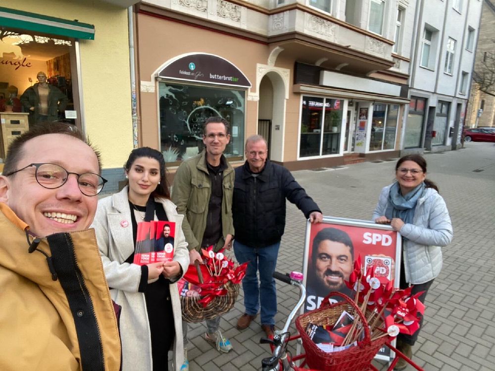 Wahlkampf im Bochumer Ehrenfeld für Serdar Yüksel und die SPD