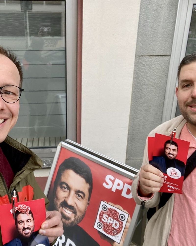 Wahlkampf der SPD im Bochumer Ehrenfeld für Serdar Yüksel