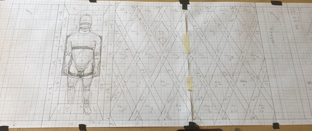 Been cooking this guy up for a little bit and finally got the time (and glass ) to make a silly little panel(if you can consider 11x27” little😉) 