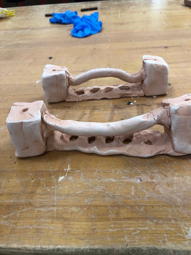 Red clay fired bridge test.