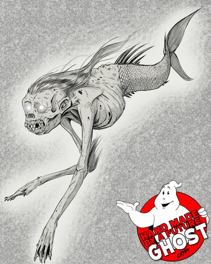The emaciated spirit of a feejee mermaid 