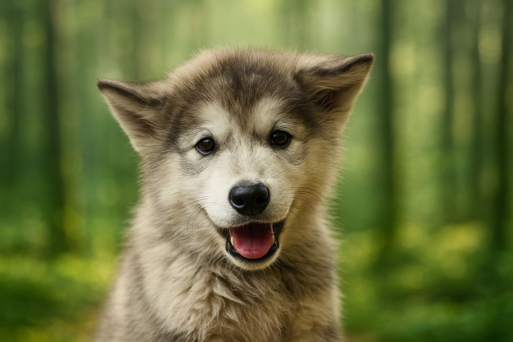 Pella 14 week old Malamute joining Snövind Malamutes