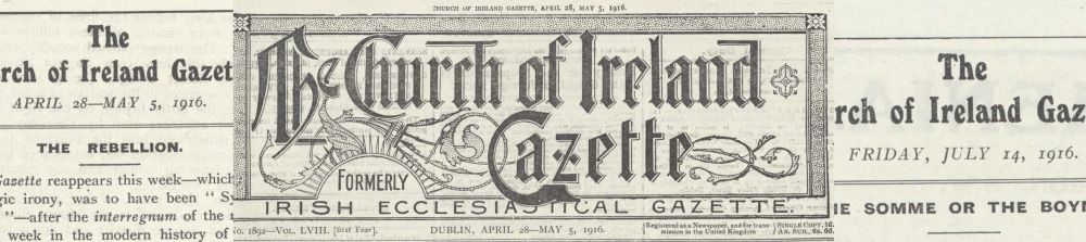 In 1916, the Church of Ireland Gazette wartime correspondent and editor, Ware B. Wells, was ‘probably at closer quarters with much of the fighting in the capital than any other civilian in Dublin’ get...