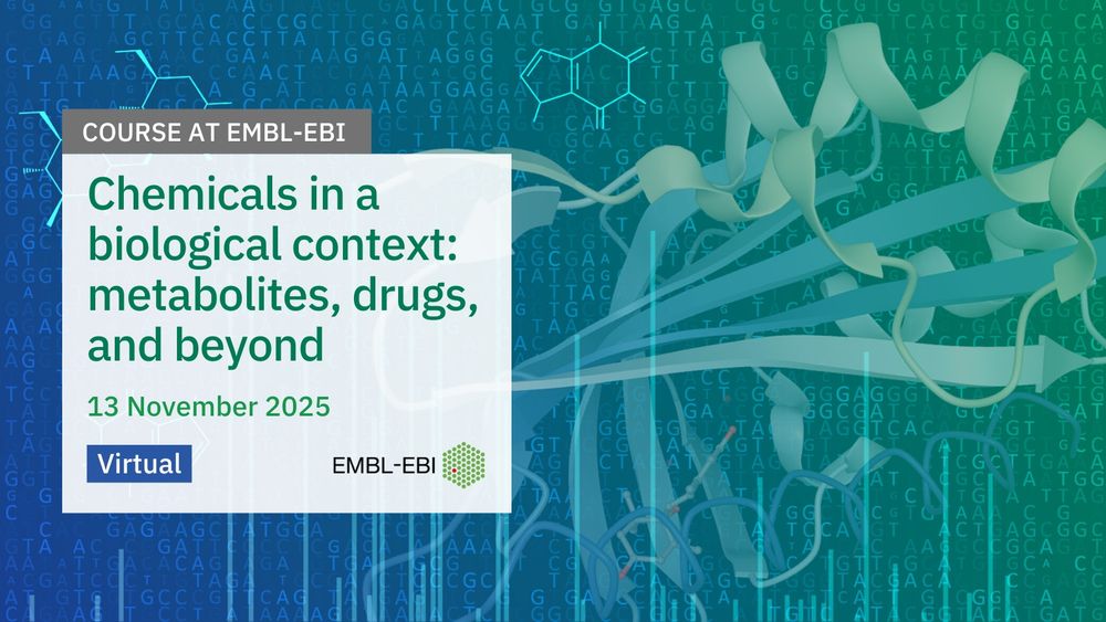 Virtual course

Chemicals in a biological context: metabolites, drugs, and beyond
EMBL-EBI resources in practice.

13 November 2025. Virtual. EMBL-EBI logo.