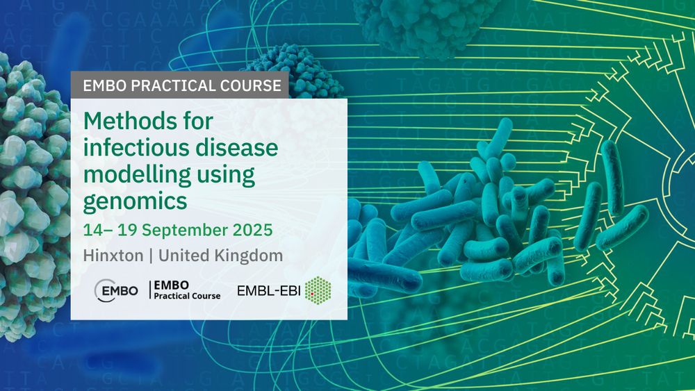 EMBO Practical Course
Methods for infectious disease modelling using genomics
14 - 19 September 2025
Hinxton, United Kingdom