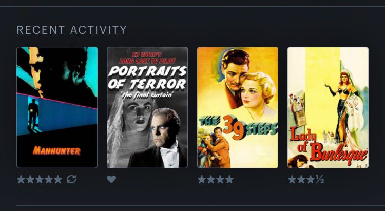 Manhunter, Ed Woods’ Portraits of Terror: The Final Curtain, The 39 Steps, and Lady of Burlesque.