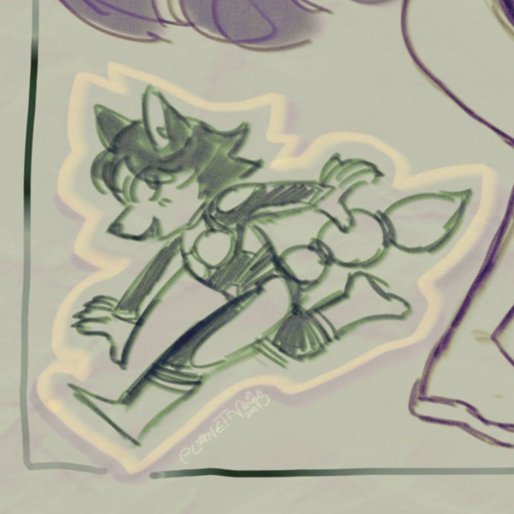 A close up of the chibi Krystal.