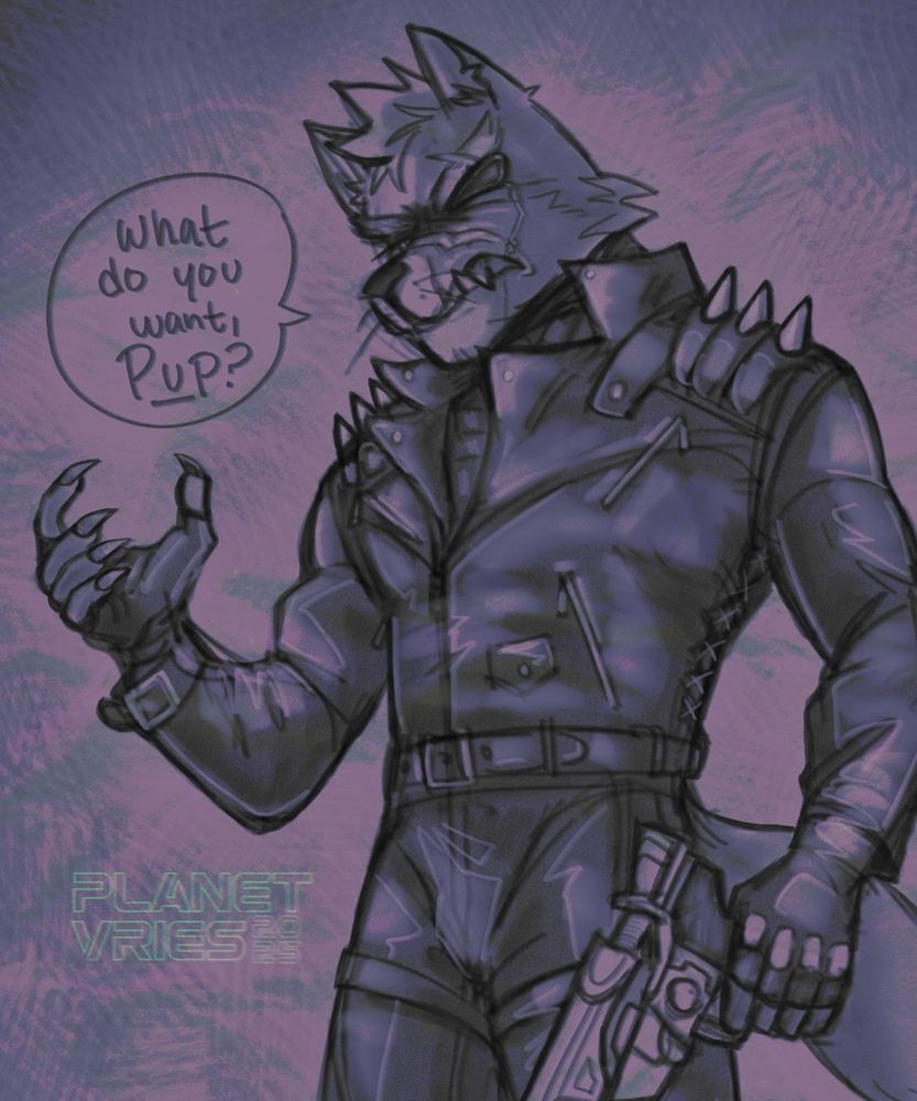 A close up of Wolf O’Donnell from the previous image.