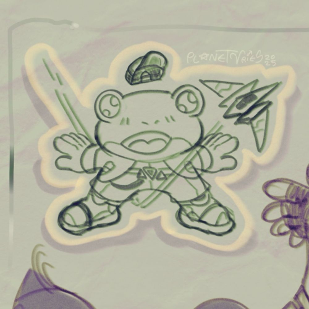 A close up of the chibi Slippy.
