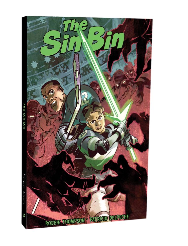 Preview Cover for the original graphic novel THE SIN BIN, with art and colors by Patricio Delpeche