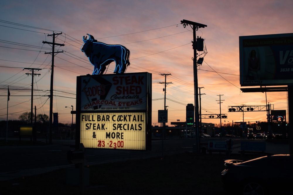 His American Dream died. His town got over it.