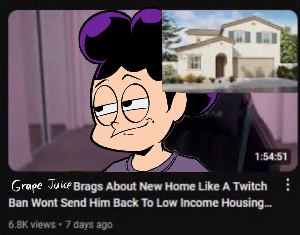 drawing of minoru mineta (character from my hero academia/boku no hero academia) in place of streamer, low tier god, for a stream highlight youtube video thumbnail 