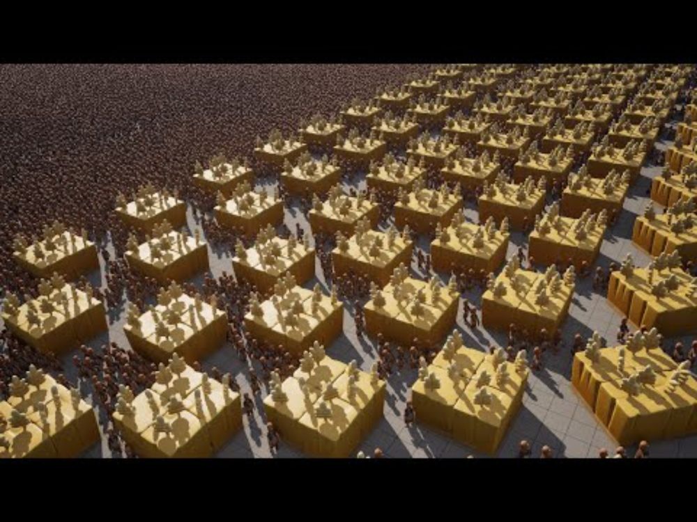 100,000 AI in UE5 with Collision & Navigation at 100+ fps!