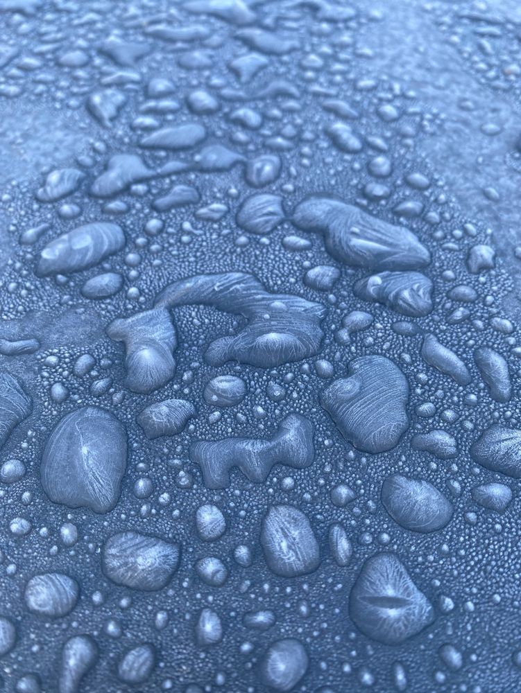 Frost on car