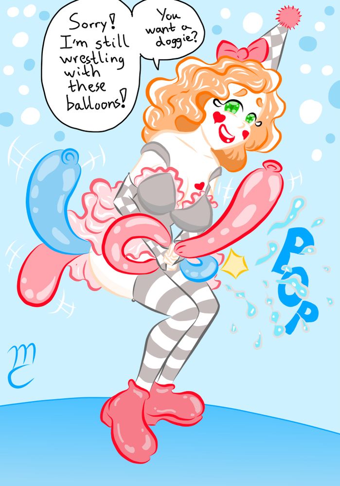 Gigi as a clown, or is she?