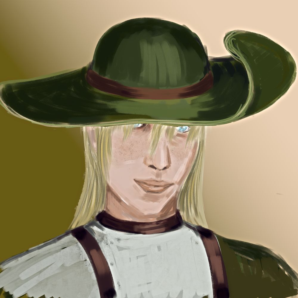 sketch Cole in a hat. Not his usual hat but another from concept art