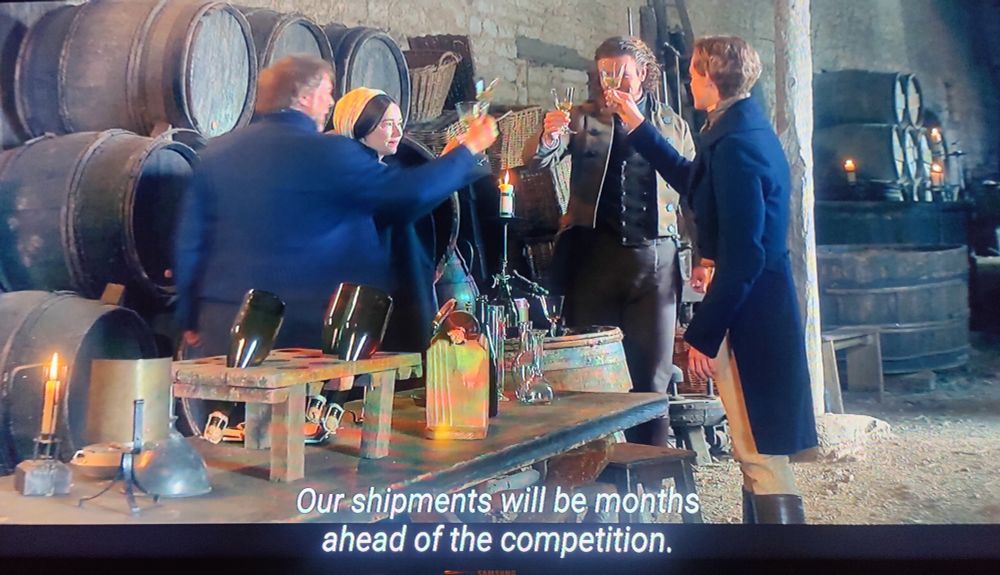 A still from the new biopic "Widow Cliquot"