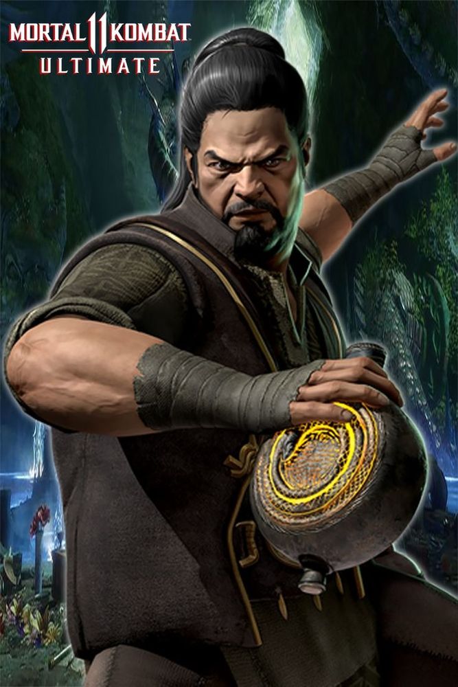 Bo Rai Cho holding a flask that might contain booze inside