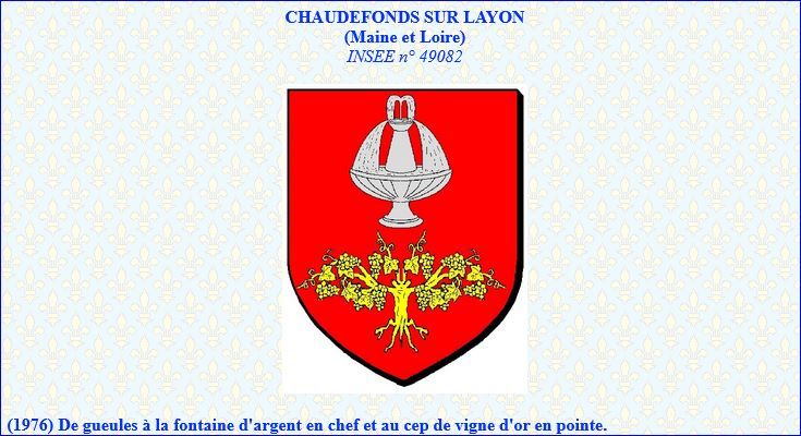 Blason de Chaudefonds-sur-Layon (Maine-et-Loire)