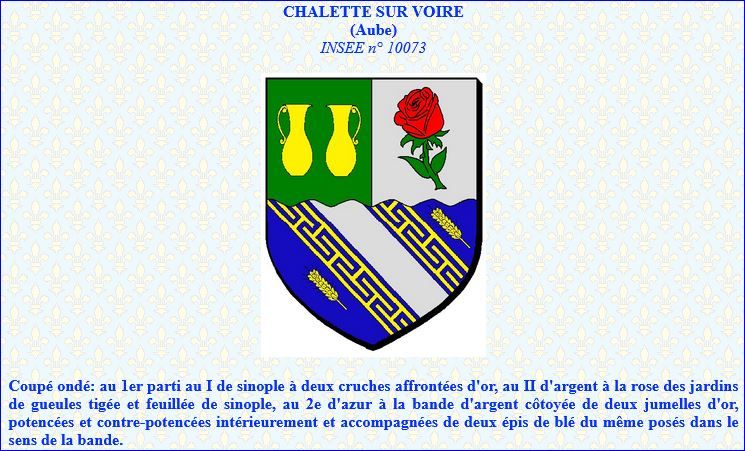 Blason de Chalette-sur-Voire (Aube)
