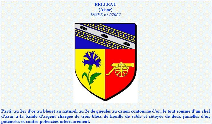 Blason de Belleau (Aisne)