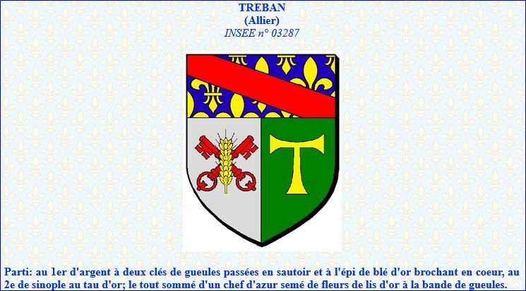 Blason de Tréban (Allier)