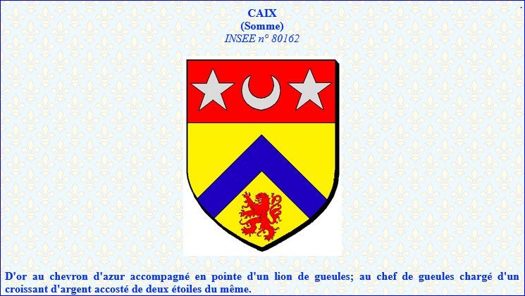 Blason de Caix (Somme)