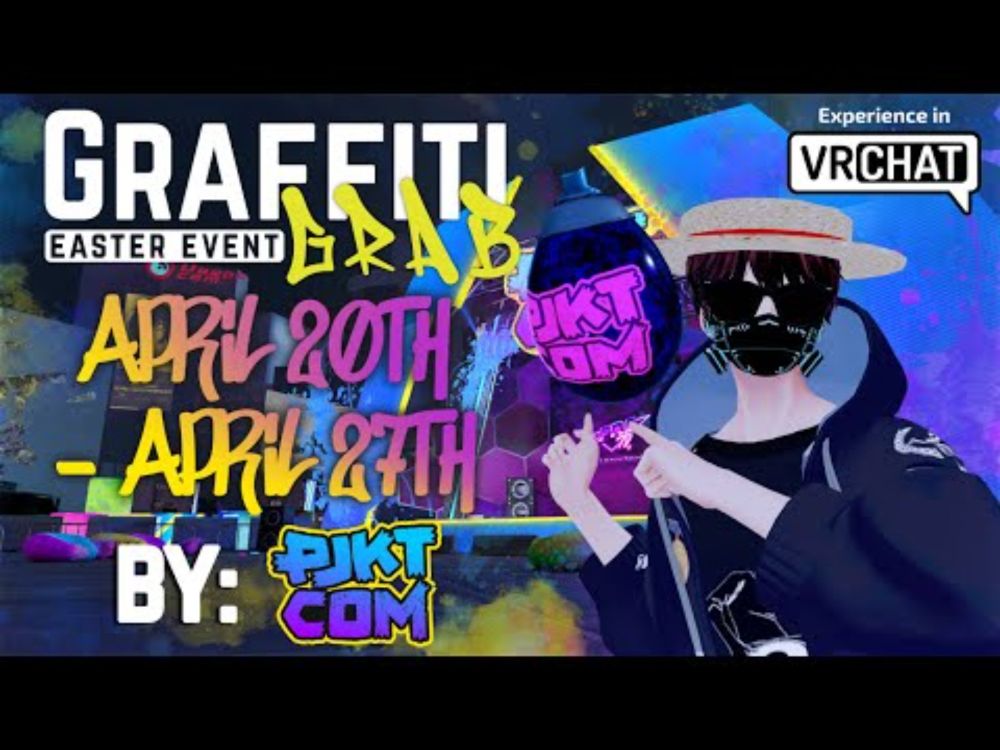 Celebrating Easter on VRChat with the PJKT Graffiti Grab 2025