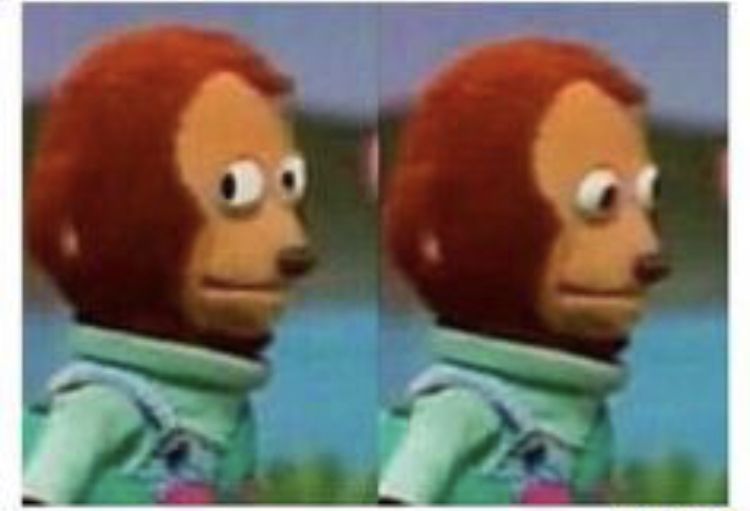 Puppet looking askance 