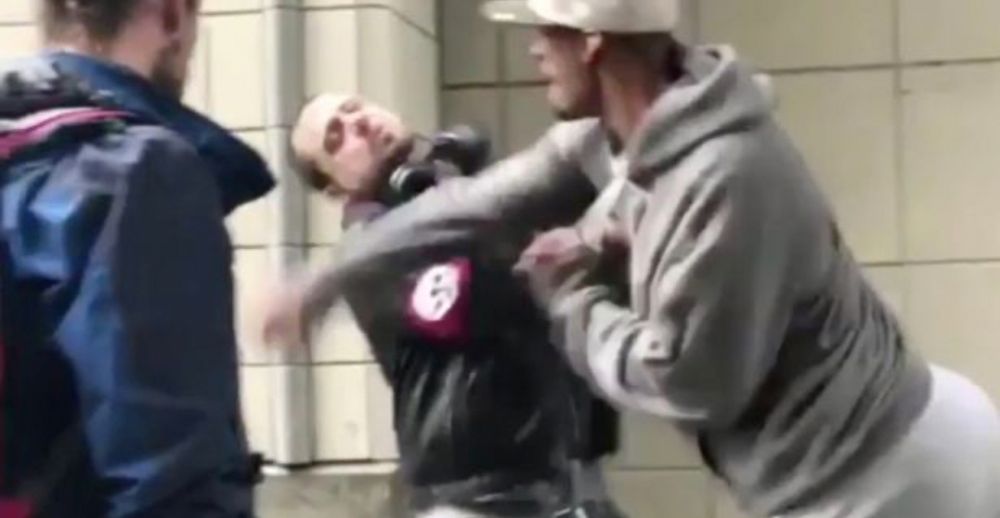 Nazi getting punched 