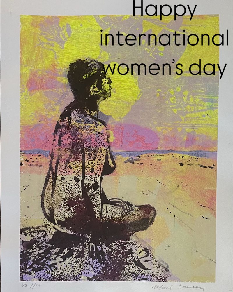 A print as homage to #corneliaparkerartist sculpture ‘The FolkestoneMermaid’ 