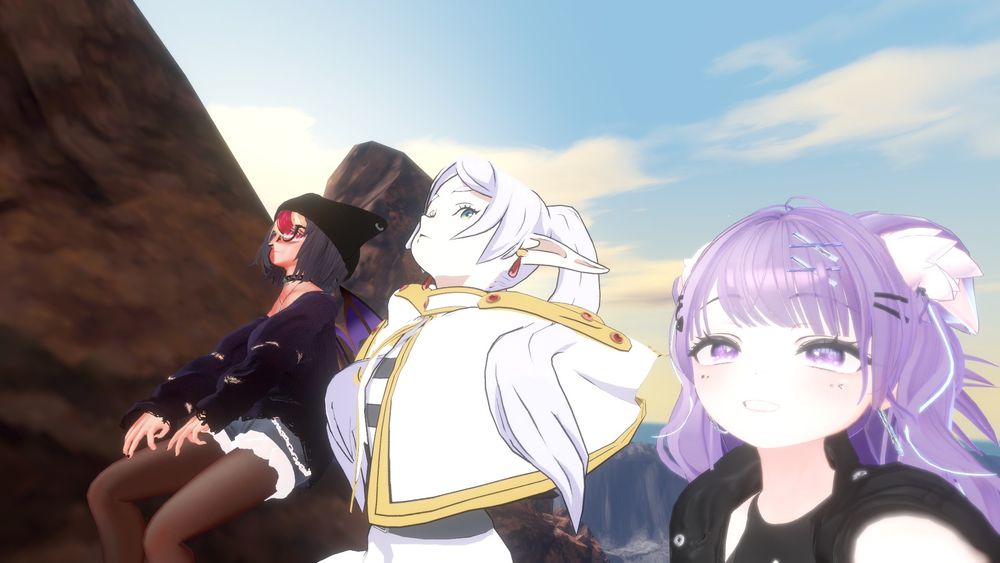 flying on kire's back as we climb up the mountain