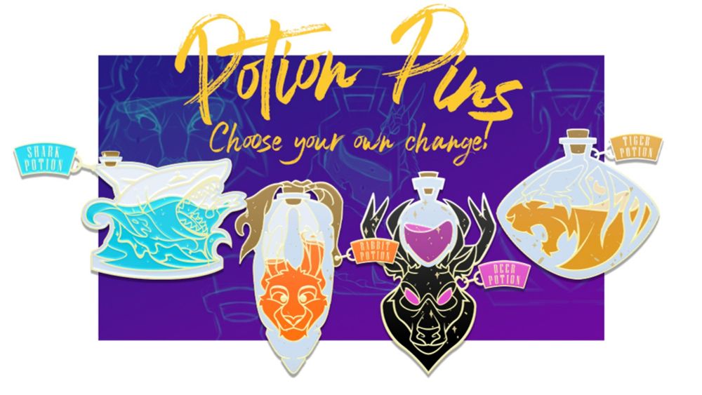 Potion Pins by V-Art