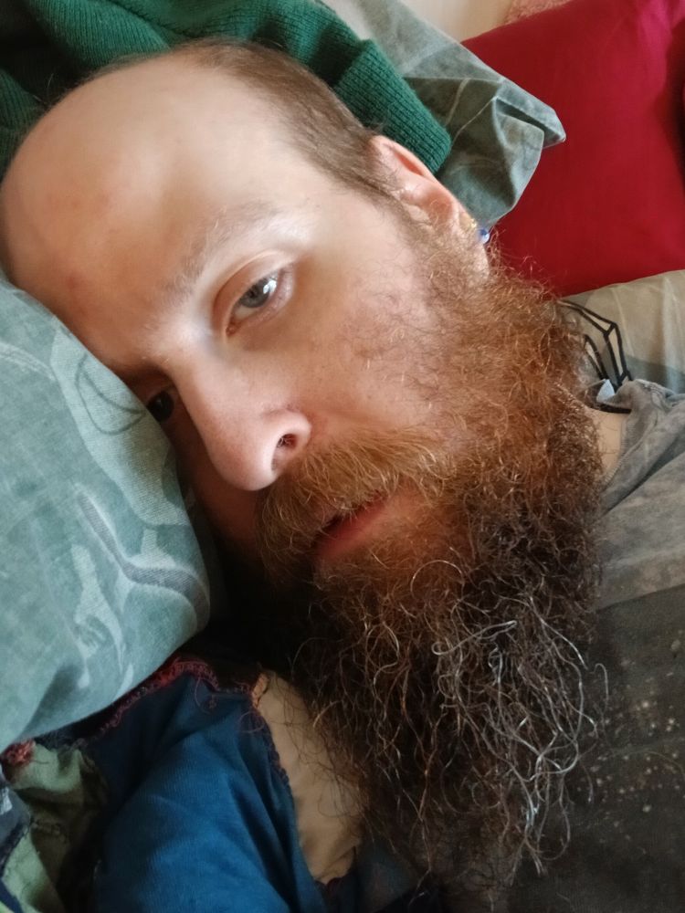 Me... sick as he'll. Feeling like I'm gonna die. 