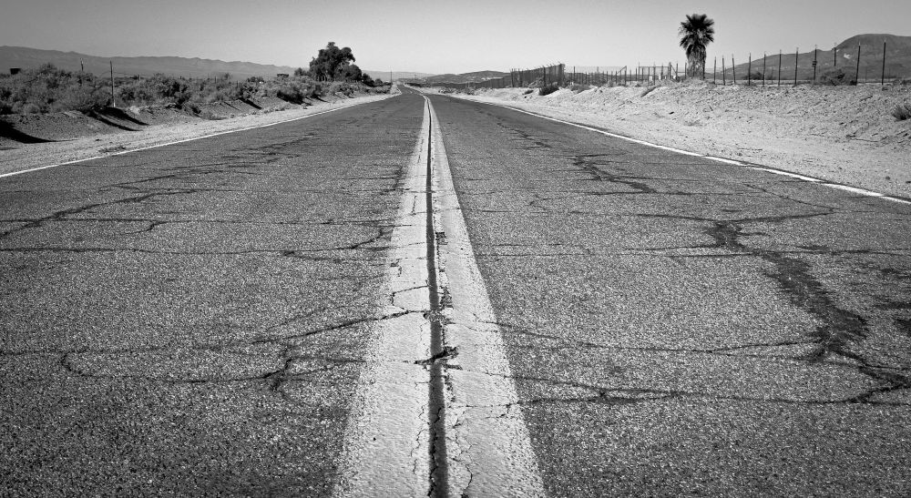 California desert road.