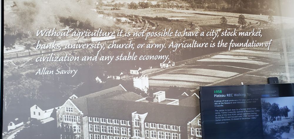 "Without agriculture it is not possible to have a city, stock market, banks, umiversity, church, or army. Agriculture is the foundation of civilization and any stable economy." -Allan Savory