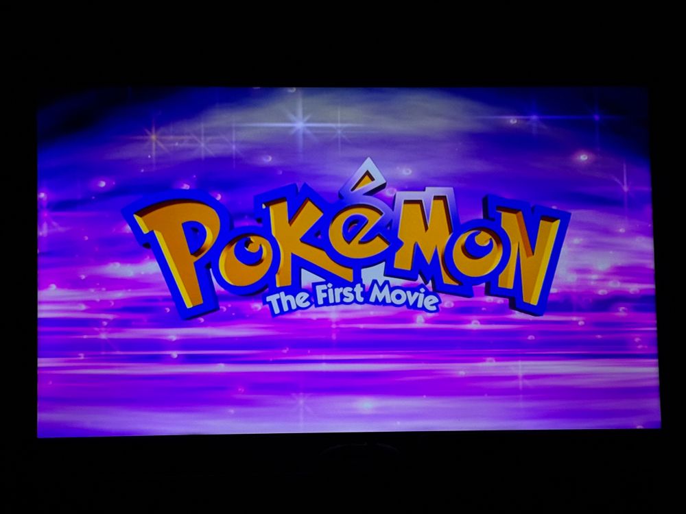 tv picture of “pokemon the first movie: mewtwo strikes back” title screen