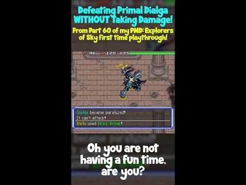 Defeating Primal Dialga Without Taking Damage in my FIRST EVER Playthrough of PMD: Explorers of Sky!